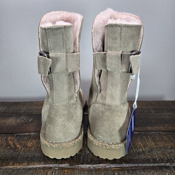 NEW Birkenstock Uppsala Womens 5 EU 36 Regular Shearling Casual Boots Gray - Picture 4 of 10